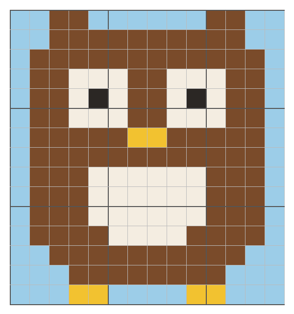 Owl crochet chart: free pattern