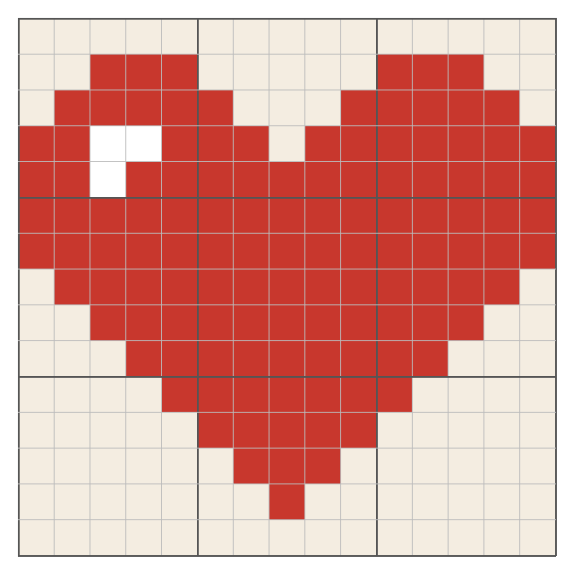 Cœur de la Saint-Valentin au crochet : grille facile