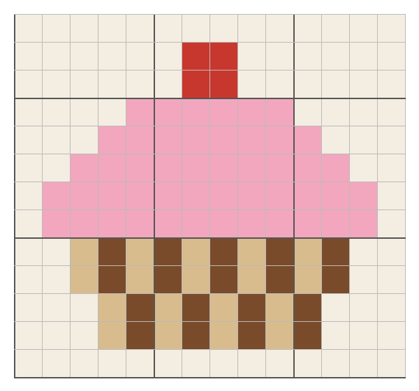 Cupcake à la cerise au crochet : grille de dînette