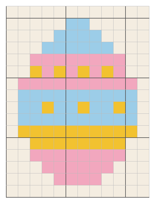 Œuf de Pâques décoré au crochet : grille gratuite